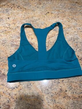 lululemon athletica Teal Racerback Sports Bra - Deep Teal Support